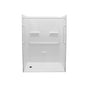 Maax - MX QSI-6030-BF 1 in. AcrylX Alcove Right-Hand Drain Five-Piece Shower in White - White
