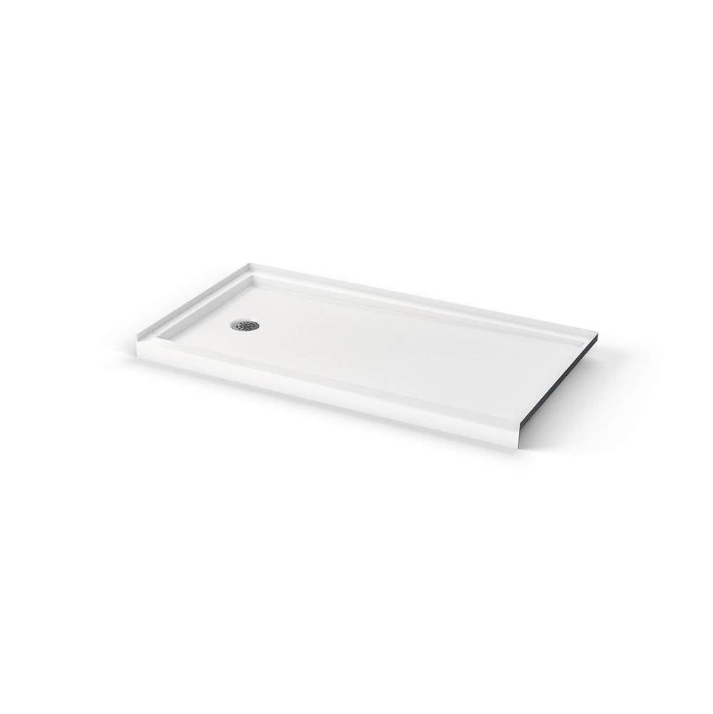 Icon 6030 AcrylX Alcove Shower Base with Left-Hand Drain in White