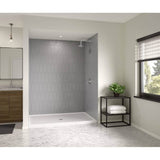 Maax - Icon 7248 AcrylX Alcove Shower Base with Center Drain in White - White