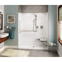 Maax - OPS-6030-RS - ANSI Compliant AcrylX Alcove Center Drain One-Piece Shower in White - White