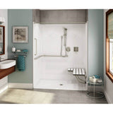 Maax - OPS-6036-RS - ANSI Compliant AcrylX Alcove Center Drain One-Piece Shower in White - White