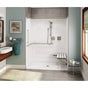 Maax - OPS-6036-RS - ANSI Compliant AcrylX Alcove Center Drain One-Piece Shower in White - White