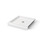 SPL 3838 AcrylX Alcove Shower Base with Center Drain in White
