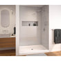 Maax - SPL 3860 AcrylX Alcove Shower Base with Center Drain in Biscuit - Biscuit