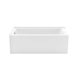 Mackenzie Corner 6032 AcrylX Corner Left-Hand Drain Bathtub in White