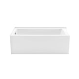 Mackenzie Corner 6032 AFR AcrylX Corner Left-Hand Drain Bathtub in White
