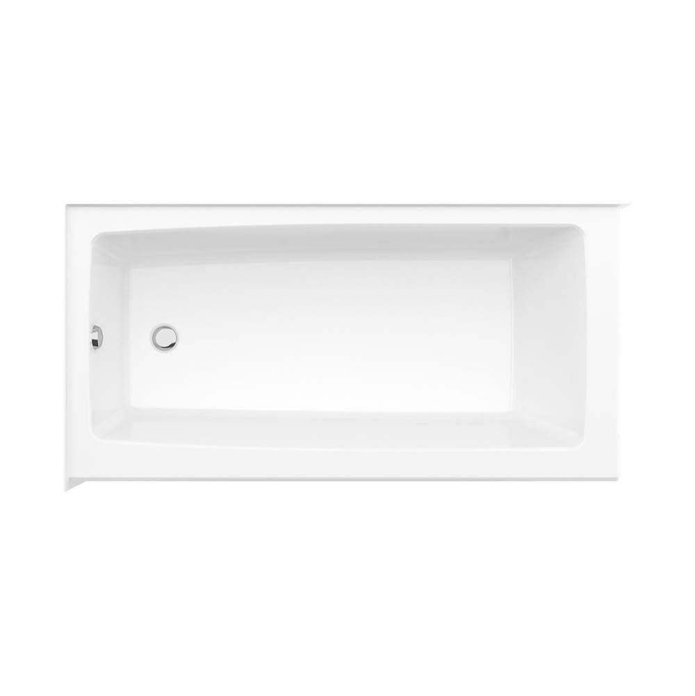 Mackenzie Corner 6032 AFR AcrylX Corner Left-Hand Drain Bathtub in White