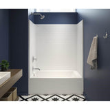 Maax - 6030STTM AFR 60 x 31 AcrylX Alcove Left-Hand Drain One-Piece Tub Shower in White - White