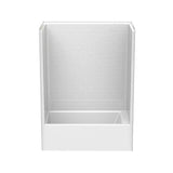 6032STTM AFR 60 x 33 AcrylX Alcove Left-Hand Drain One-Piece Tub Shower in White