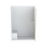 16034STTS 60 x 35 AcrylX Alcove Center Drain One-Piece Shower in White