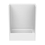 6032STT 60 x 33 AcrylX Alcove Left-Hand Drain One-Piece Tub Shower in White