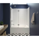 Maax - 6032STT 60 x 33 AcrylX Alcove Left-Hand Drain One-Piece Tub Shower in White - White