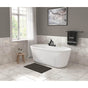 Maax - Eldora 5832 AcrylX Freestanding Center Drain Bathtub in White with White Skirt - White