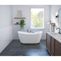 Maax - Sonoma 58 x 32 AcrylX Freestanding Center Drain Bathtub in White with White Skirt - White