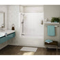Maax - Allia TS-6032 Acrylic Alcove Right-Hand Drain One-Piece Aeroeffect Tub Shower in White - White