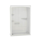 ALLIA SHR-6034 Acrylic Alcove Center Drain One-Piece Shower in White