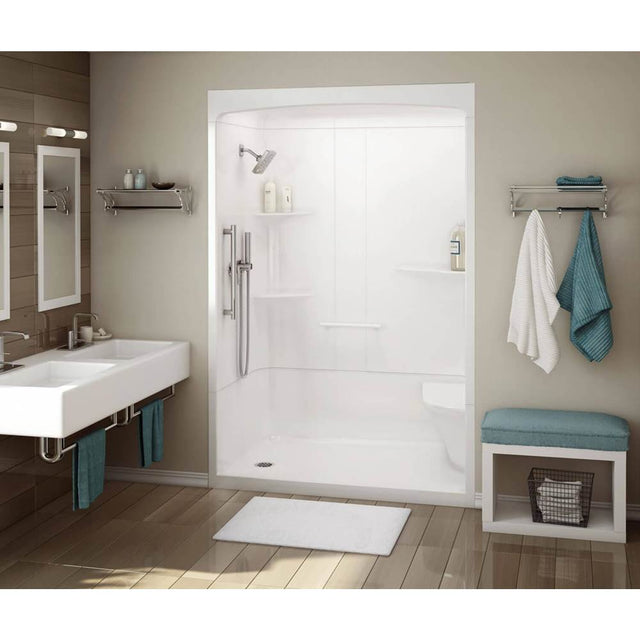 Maax - ALLIA SHR-6034 Acrylic Alcove Right-Hand Drain Three-Piece Shower in White - White
