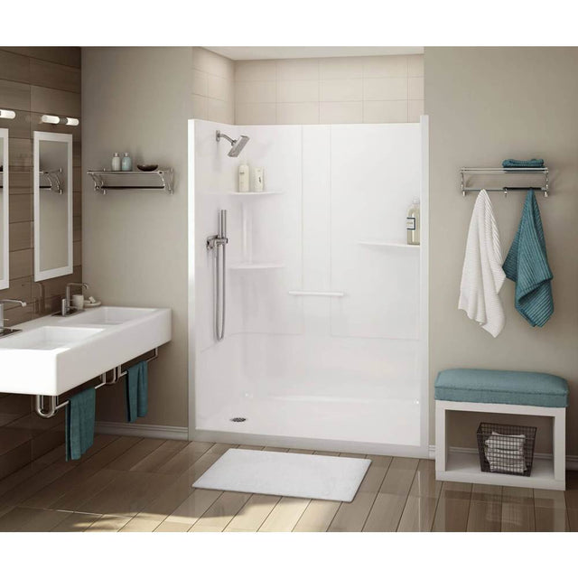 Maax - ALLIA SH-6034 Acrylic Alcove Left-Hand Drain One-Piece Shower in White - White