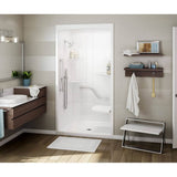 ALLIA SHR-4834 Acrylic Alcove Center Drain One-Piece Shower in White