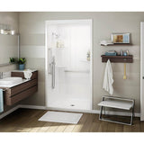 ALLIA SHR-4834 Acrylic Alcove Center Drain Three-Piece Shower in White
