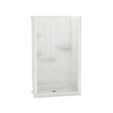ALLIA SH-4834 Acrylic Alcove Center Drain One-Piece Shower in White