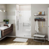 ALLIA SH-4834 Acrylic Alcove Center Drain One-Piece Shower in White