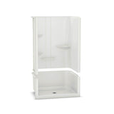 ALLIA SH-4834 Acrylic Alcove Center Drain Two-Piece Shower in White