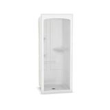 Allia SHR-3636 Acrylic Alcove Center Drain One-Piece Shower in White