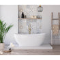 Maax - Valentina 67 x 32 Acrylic Freestanding Center Drain Bathtub in Matte White with Matte White Skirt - Matte White