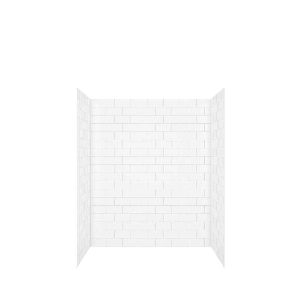 Maax - Versaline 60 in. Alcove Wall Kit - Subway in White - White