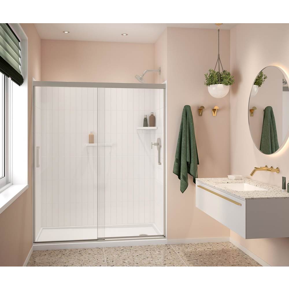 Versaline 60 in. Alcove Wall Kit - Vertical in White