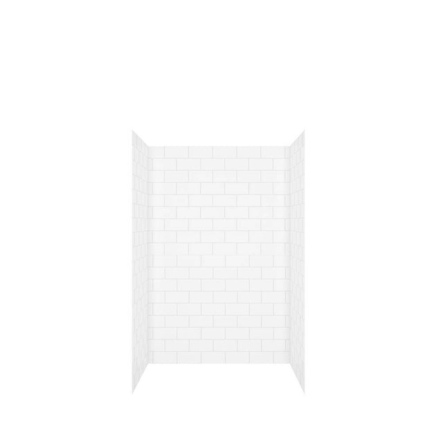 Maax - Versaline 48 in. Alcove Wall Kit - Subway in White - White