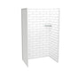 Maax - Utile 4832 Composite Direct-to-Stud Three-Piece Alcove Shower Wall Kit in Metro Tux - Tux