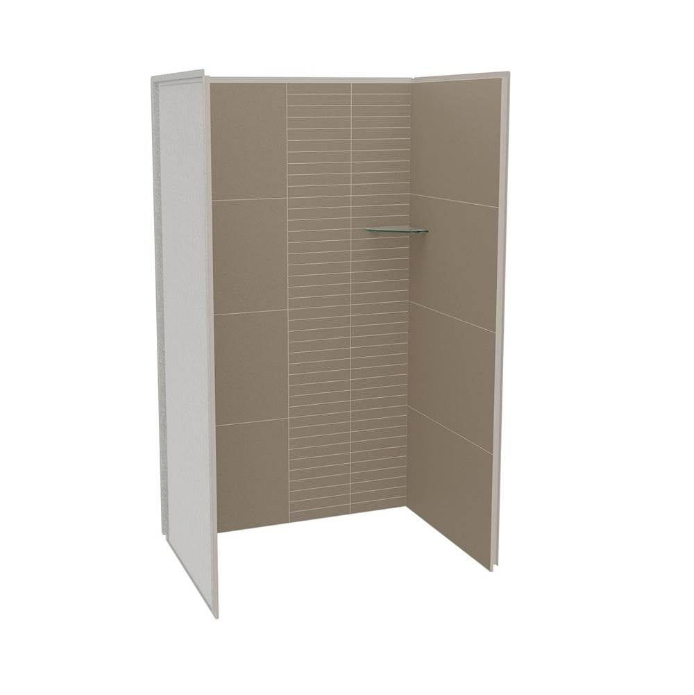Maax - Utile 4832 Composite Direct-to-Stud Three-Piece Alcove Shower Wall Kit in Erosion Taupe - Taupe