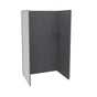 Maax - Utile 4832 Composite Direct-to-Stud Three-Piece Alcove Shower Wall Kit in Erosion Charcoal - Charcoal