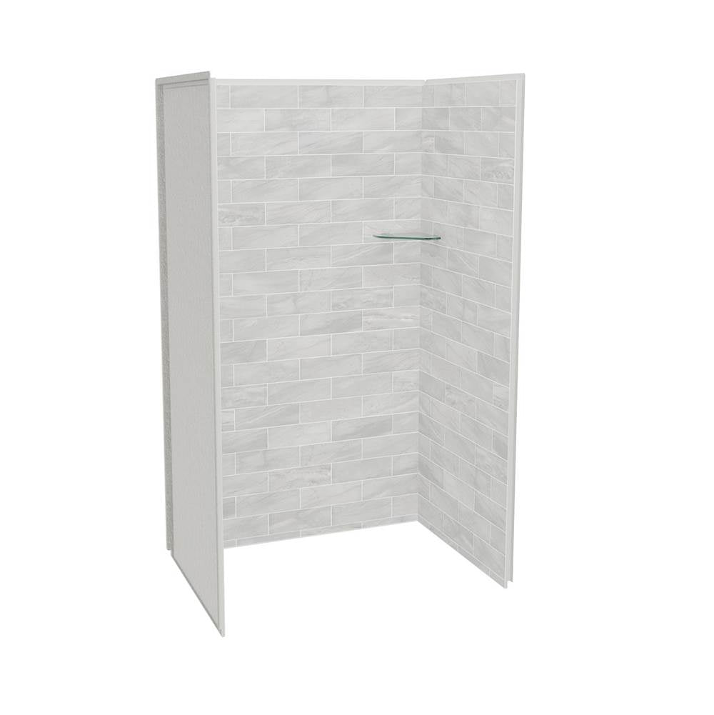Maax - Utile 4832 Composite Direct-to-Stud Three-Piece Alcove Shower Wall Kit in Organik Permafrost - Permafrost