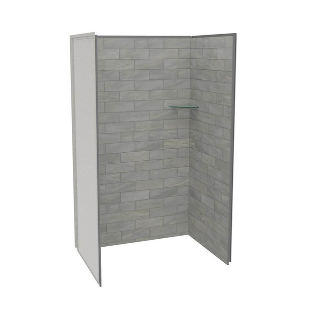 Maax - Utile 4832 Composite Direct-to-Stud Three-Piece Alcove Shower Wall Kit in Organik Clay - Clay