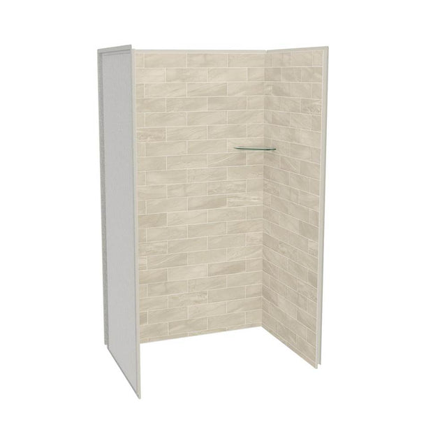 Maax - Utile 4832 Composite Direct-to-Stud Three-Piece Alcove Shower Wall Kit in Organik Loam - Loam