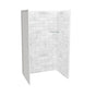 Maax - Utile 4836 Composite Direct-to-Stud Three-Piece Alcove Shower Wall Kit in Marble Carrara - Carrara