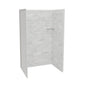 Maax - Utile 4836 Composite Direct-to-Stud Three-Piece Alcove Shower Wall Kit in Organik Permafrost - Permafrost