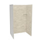 Maax - Utile 4836 Composite Direct-to-Stud Three-Piece Alcove Shower Wall Kit in Organik Loam - Loam