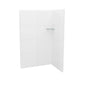 Maax - Utile 4832 Composite Direct-to-Stud Two-Piece Corner Shower Wall Kit in Erosion Bora White - Bora white