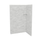 Maax - Utile 4832 Composite Direct-to-Stud Two-Piece Corner Shower Wall Kit in Organik Permafrost - Permafrost