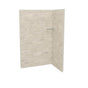 Maax - Utile 4832 Composite Direct-to-Stud Two-Piece Corner Shower Wall Kit in Organik Loam - Loam