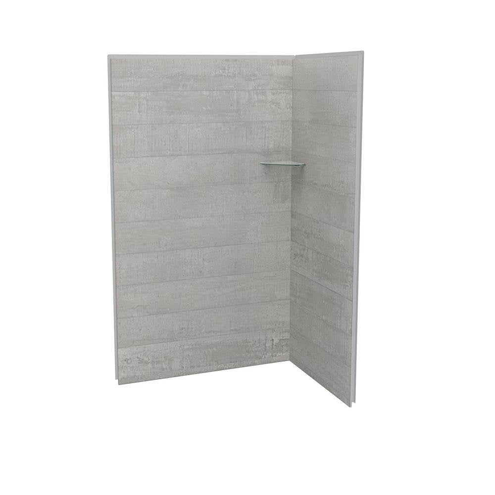 Maax - Utile 4836 Composite Direct-to-Stud Two-Piece Corner Shower Wall Kit in Factory Rough Vapor - Vapor