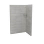 Maax - Utile 4836 Composite Direct-to-Stud Two-Piece Corner Shower Wall Kit in Factory Rough Vapor - Vapor