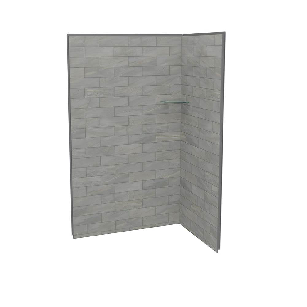 Maax - Utile 4836 Composite Direct-to-Stud Two-Piece Corner Shower Wall Kit in Organik Clay - Clay