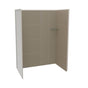 Maax - Utile 6032 Composite Direct-to-Stud Three-Piece Alcove Shower Wall Kit in Erosion Taupe - Taupe