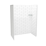 Maax - Utile 6036 Composite Direct-to-Stud Three-Piece Alcove Shower Wall Kit in Metro Tux - Tux