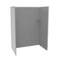 Maax - Utile 6036 Composite Direct-to-Stud Three-Piece Alcove Shower Wall Kit in Factory Sleek Smoke - Smoke